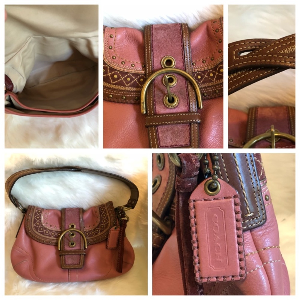 Authentic Rose Color Coach Bag